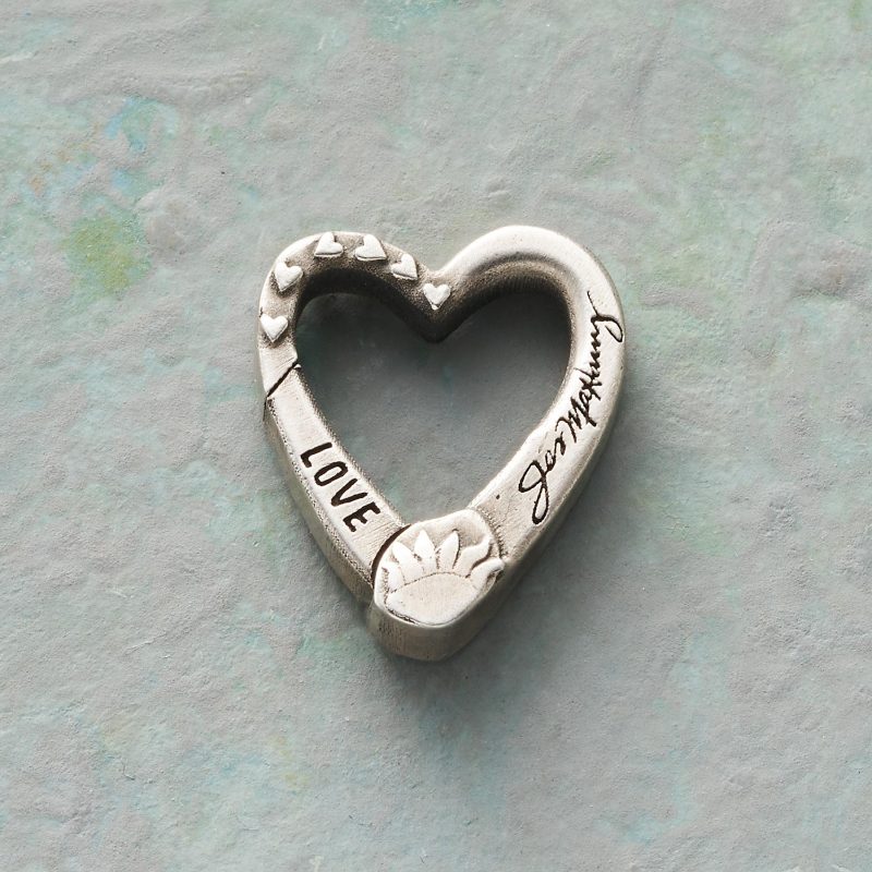 Sterling Silver Heart Charm Keeper