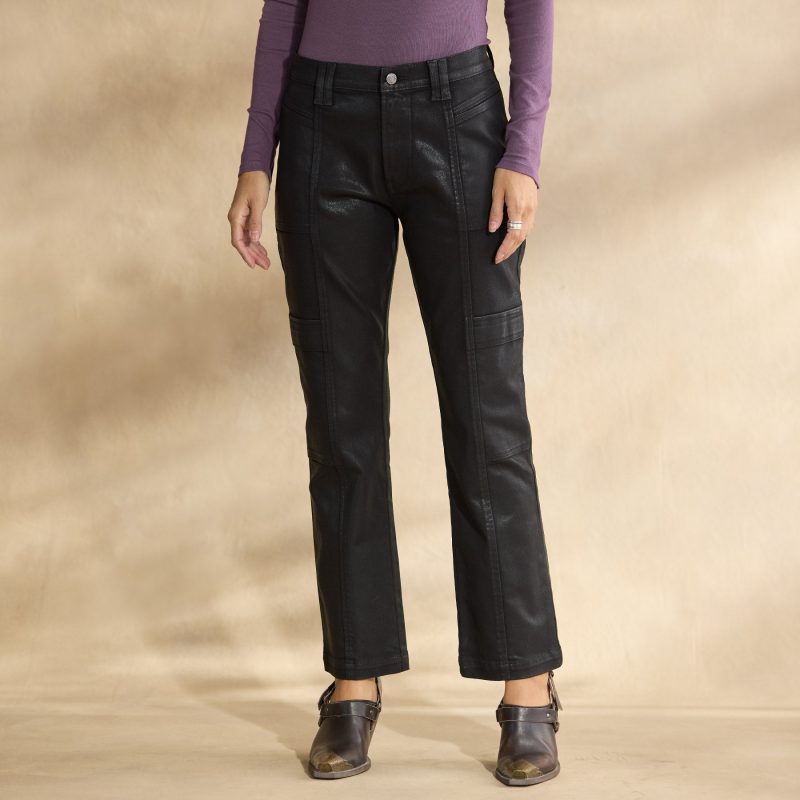 Coated Bronte Cargo Pants. Petite