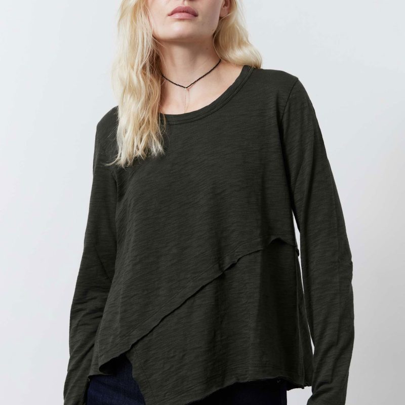 Inner Glow Asymmetric Long Sleeve Top